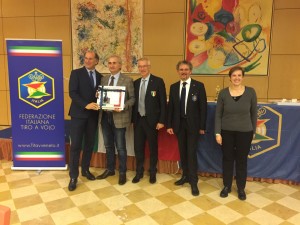 Claudio Munaro ritira il premio di Società campione regionale di Skeet